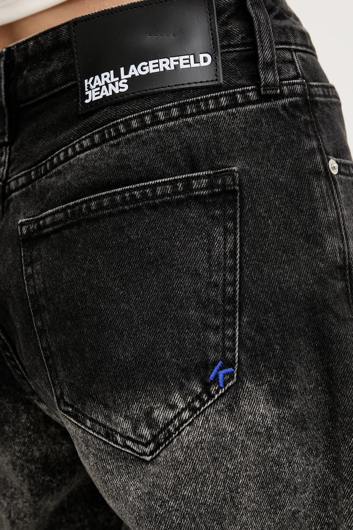 Karl Lagerfeld Jeans pantaloni scurți jeans gri A3W10131