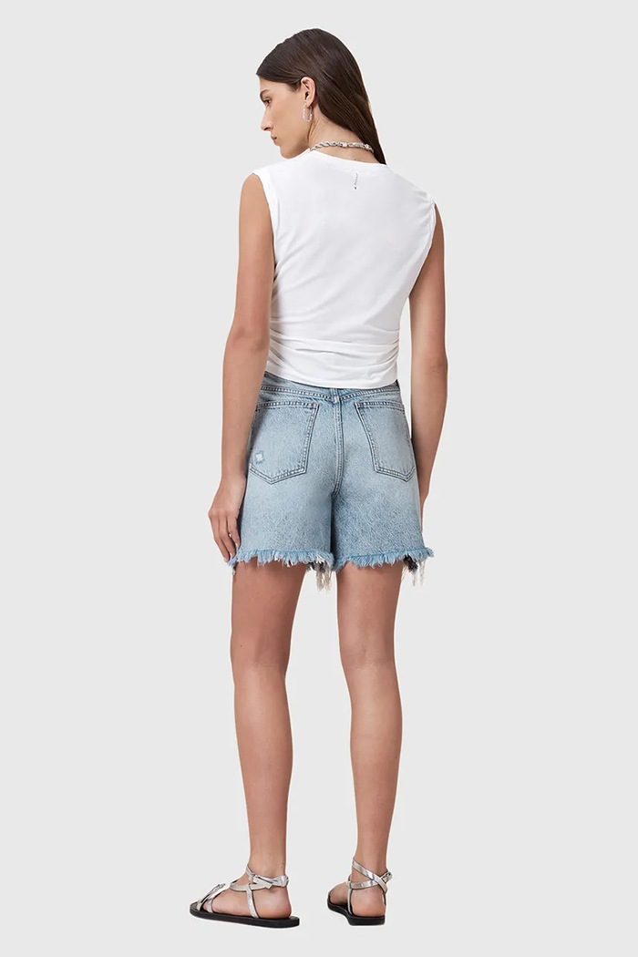 Bavlněné riflové kraťasy AllSaints DORIS W067EC