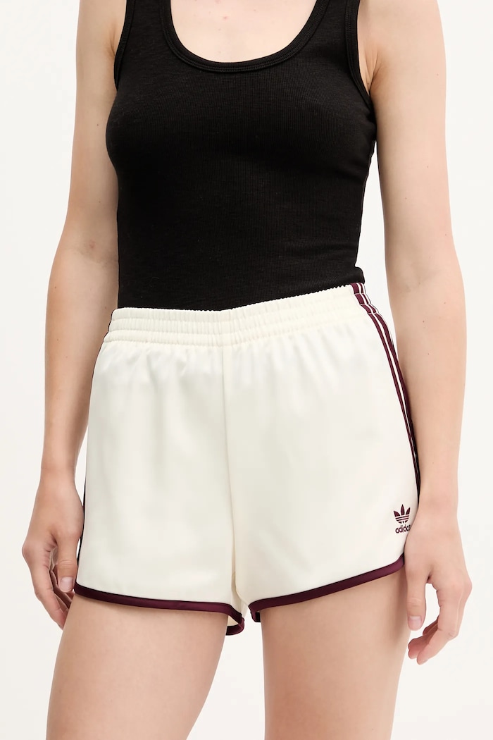 adidas Originals szorty 3-Stripes tkanina beżowy KA7739
