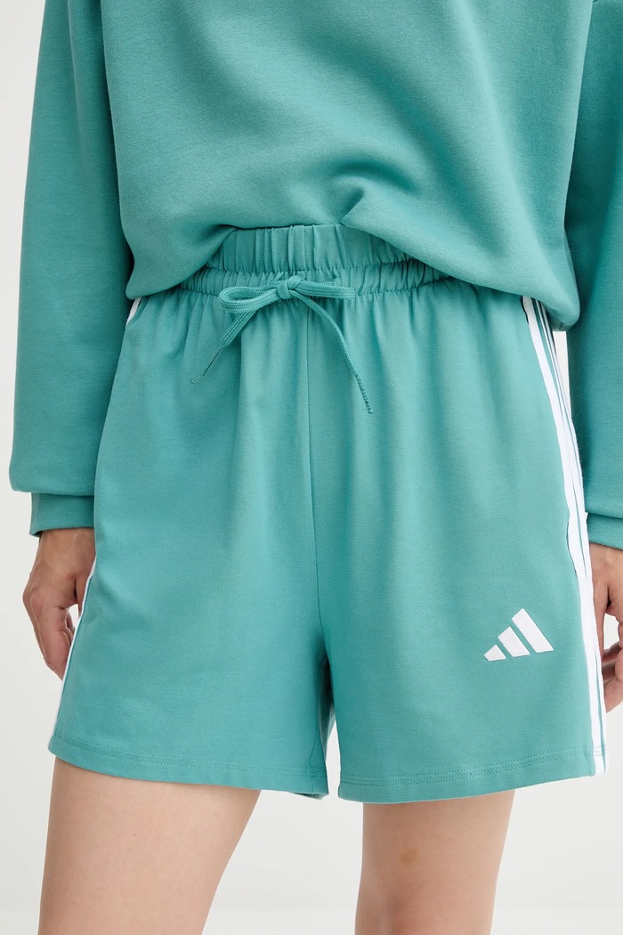 adidas szorty 3-Stripes aplikacja turkusowy JX7605