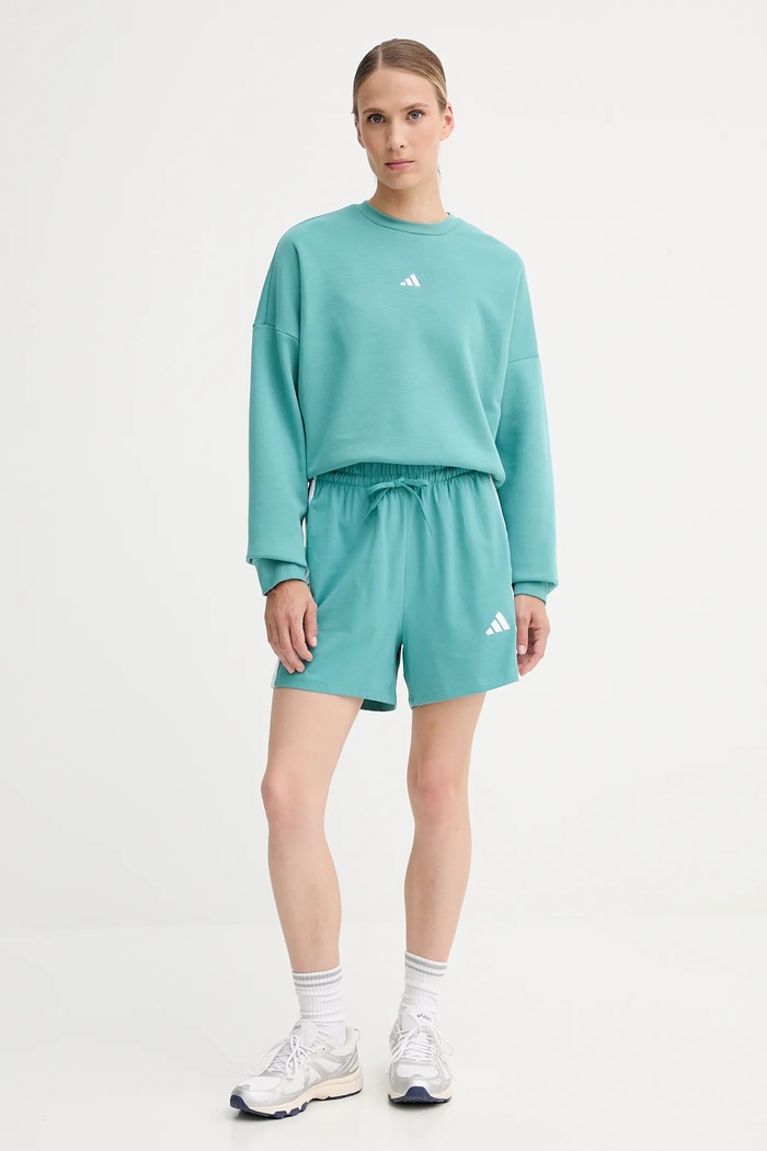 adidas szorty 3-Stripes JX7605 turkusowy AW25