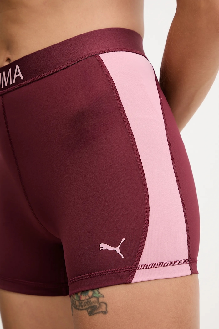Puma pantaloni scurți de antrenament burgundia 526680