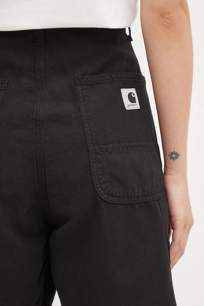 Λινό σορτς Carhartt WIP W' Branford Double Knee μαύρο I035574.89GD