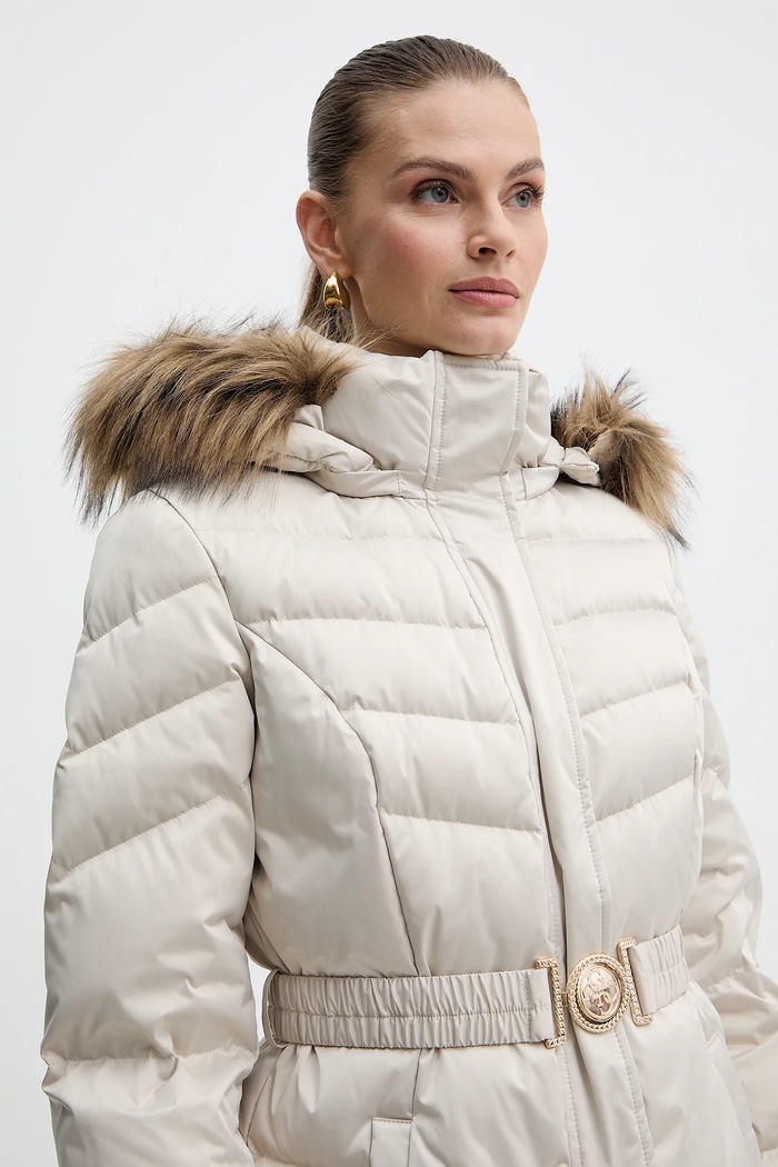 Páperová bunda Guess MARINA béžová W5BL31.W2802