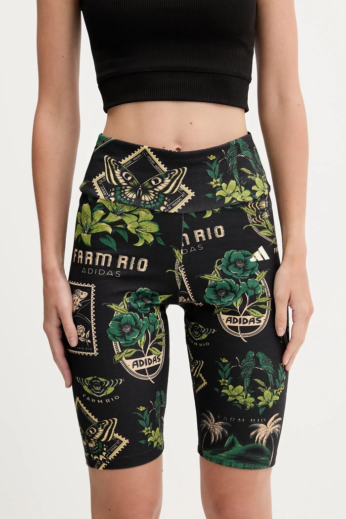 Šortky adidas s elastanom čierna JM8346