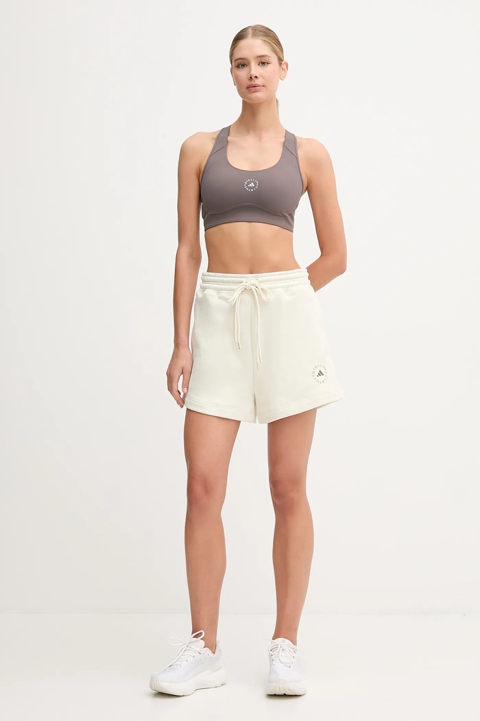 Tréninkové šortky adidas by Stella McCartney JX6786 béžová AW25