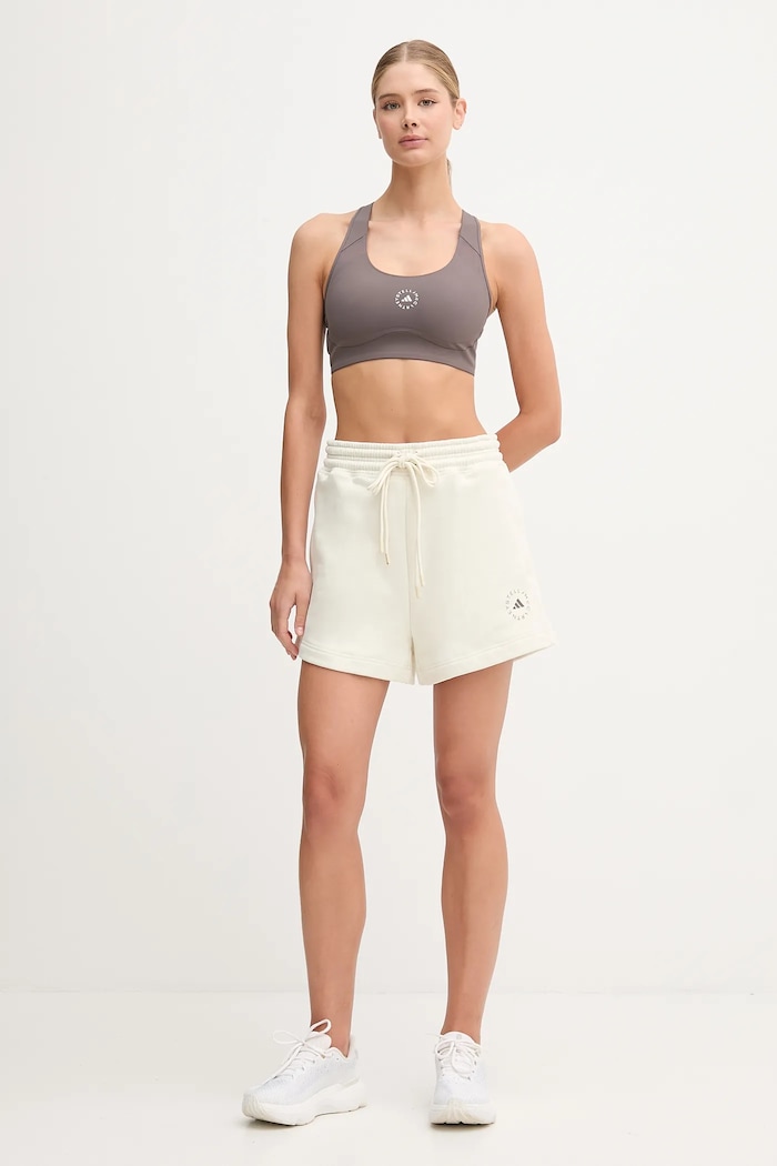 Tréninkové šortky adidas by Stella McCartney JX6786 béžová AW25