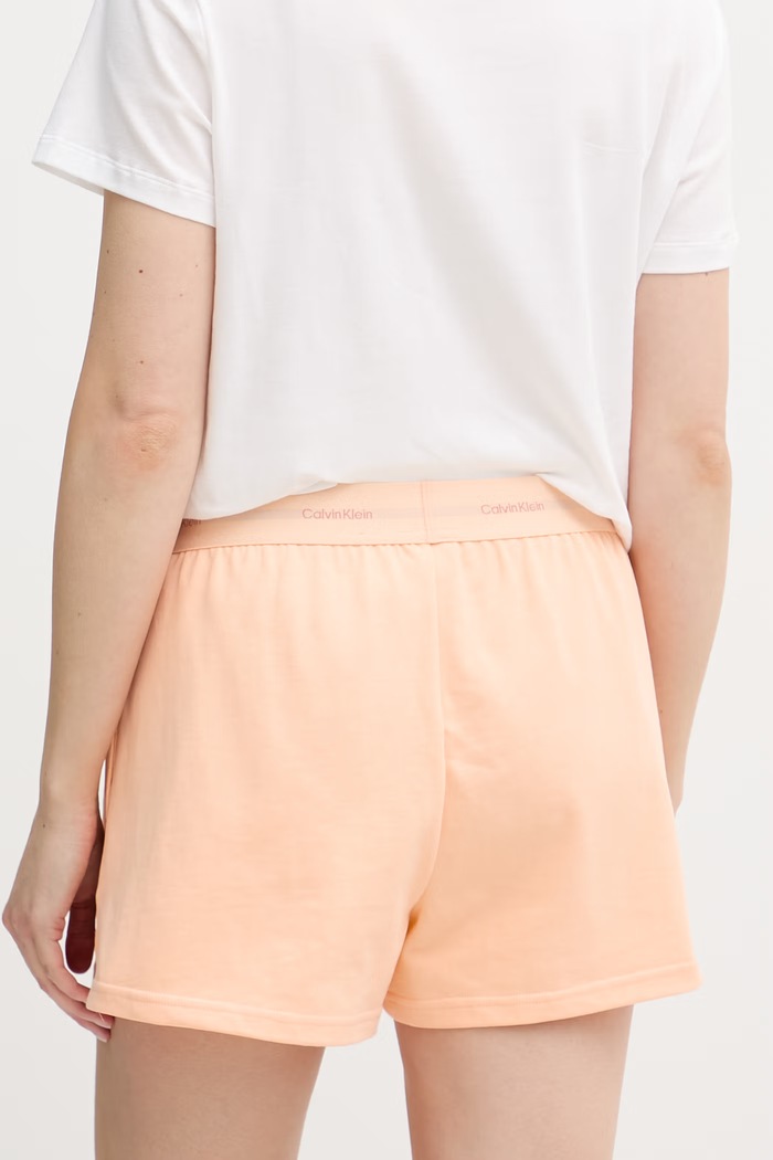 Odzież Calvin Klein Underwear szorty lounge damskie bawełniane LV00QS7517 pomarańczowy