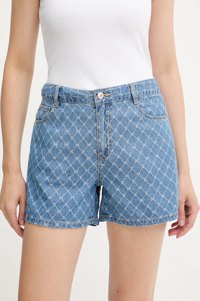 Morgan pantaloni scurți jeans jeans albastru M2SHEL