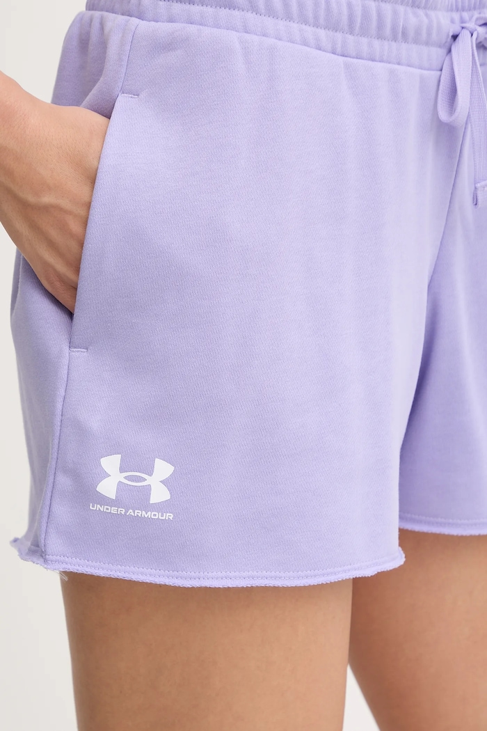 Under Armour szorty Rival Terry 1389657 fioletowy