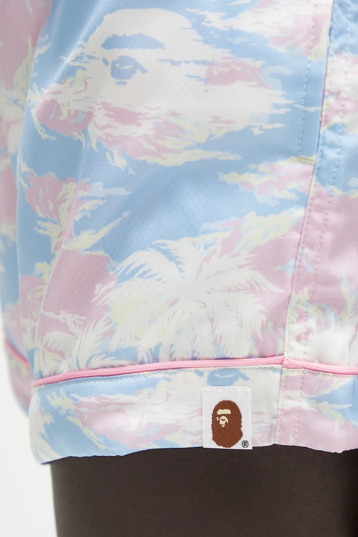 A Bathing Ape shorts Palm Tree Camo Shorts blue 001SPL302003L