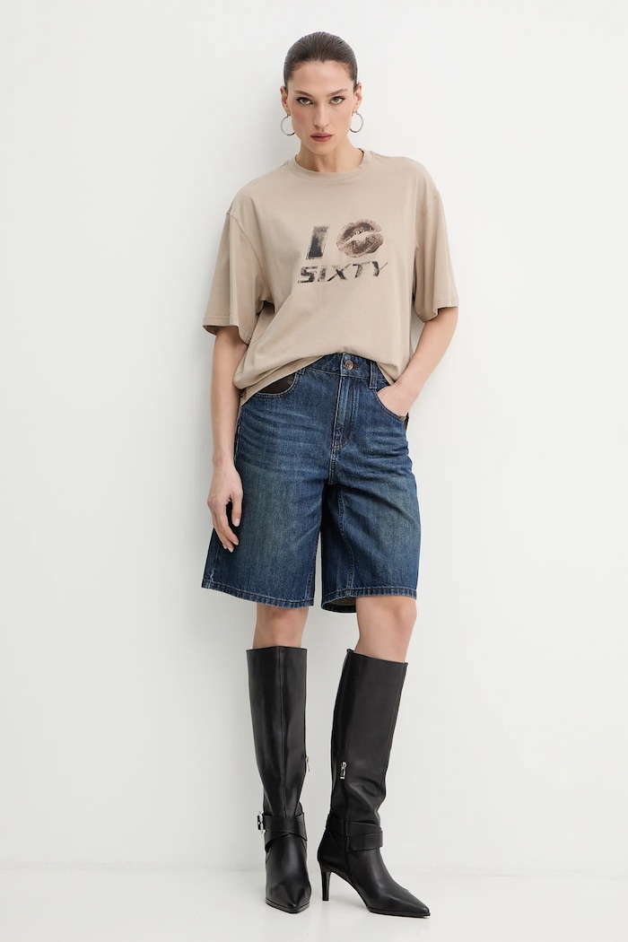 Miss Sixty szorty jeansowe 6S3JJ47000 niebieski AW25