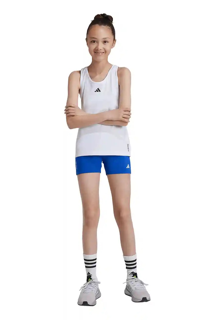 Παιδικό σορτς adidas με ελαστάν μπλε JF3750