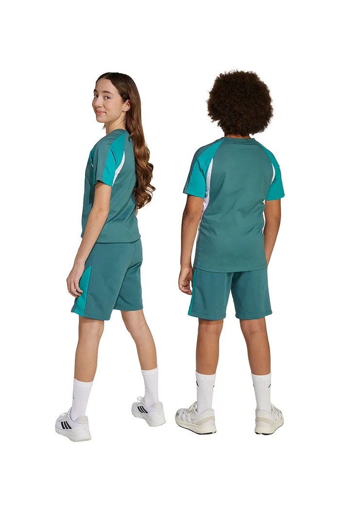 Szorty dziecięce adidas turkusowy JM1626