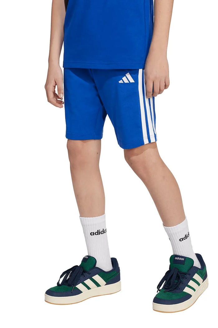 Детски памучен къс панталон adidas JY5017