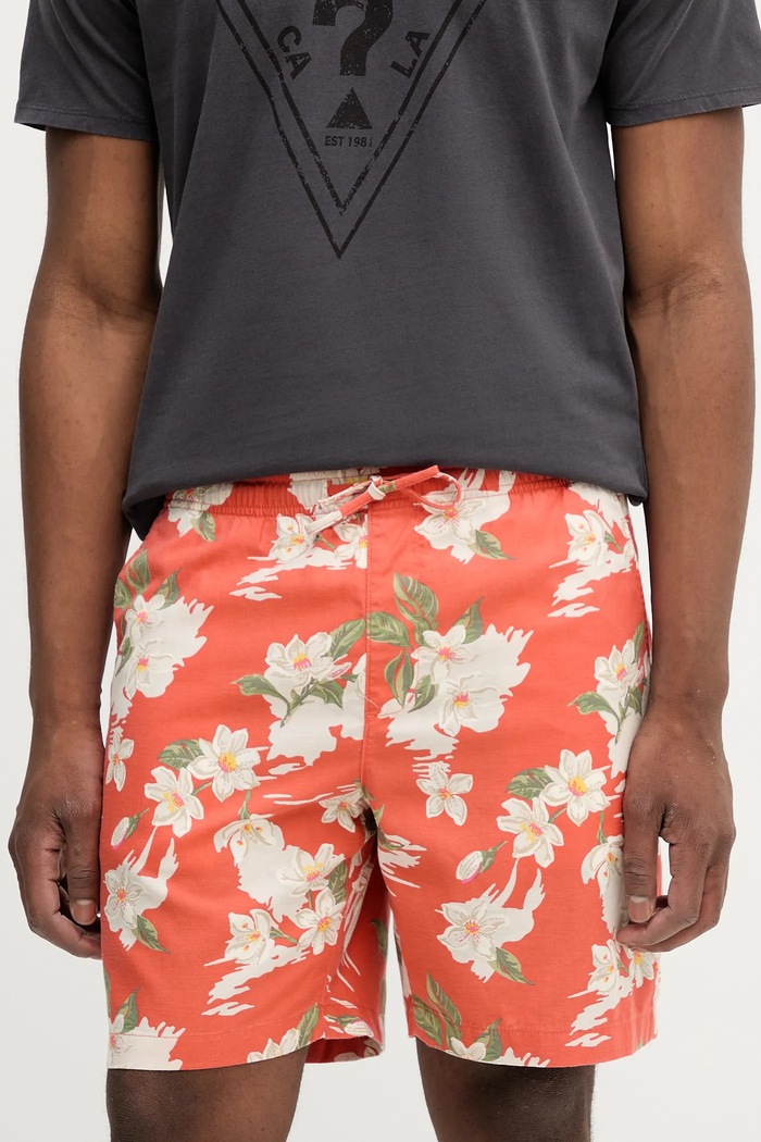 Tommy Hilfiger rövidnadrág mintás narancssárga MW0MW39713