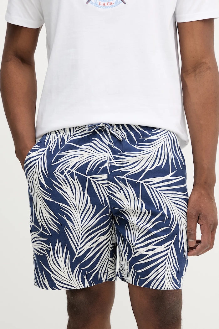 Tommy Hilfiger rövidnadrág virág sötétkék MW0MW40625