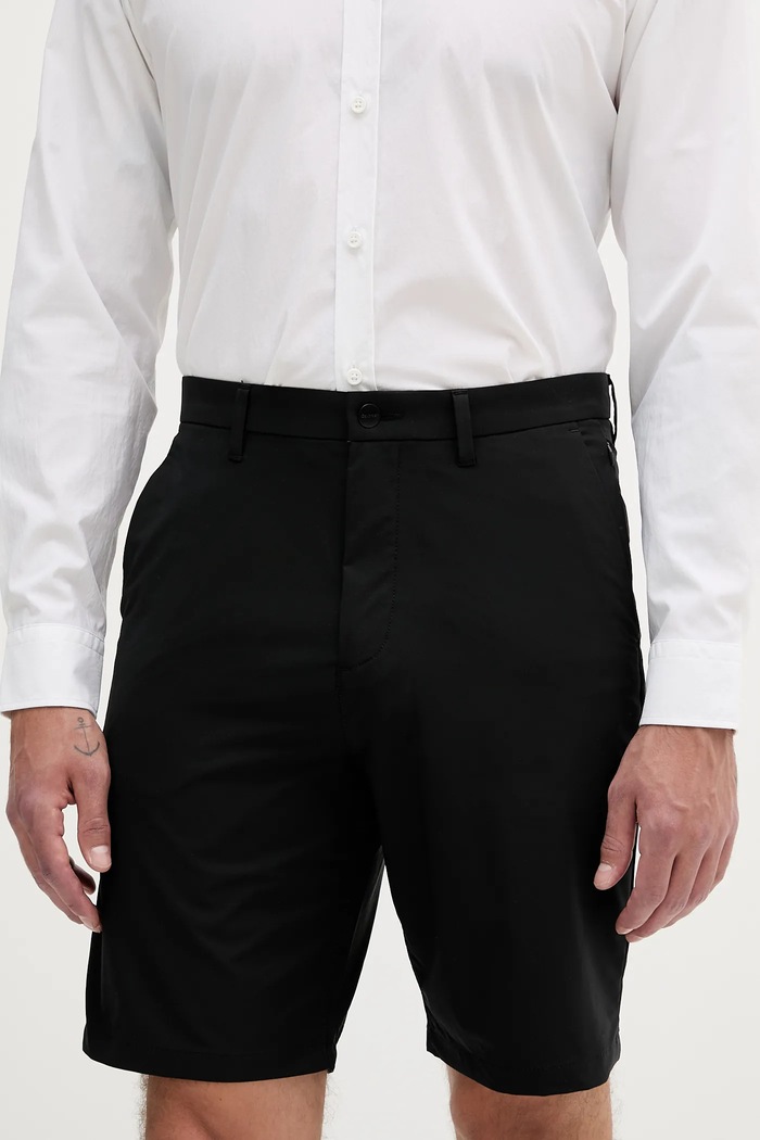 Calvin Klein pantaloni scurți bărbați panza negru LV04LB613G