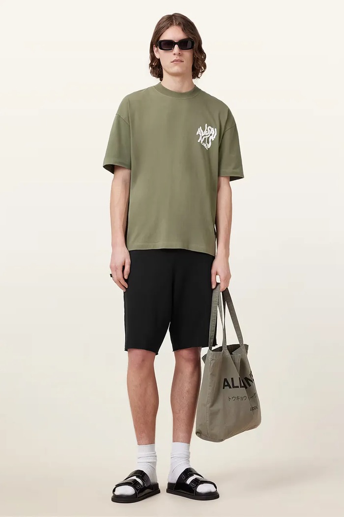 AllSaints σορτς επίσημα Ανδρικά με βαμβάκι HELIX M001TC