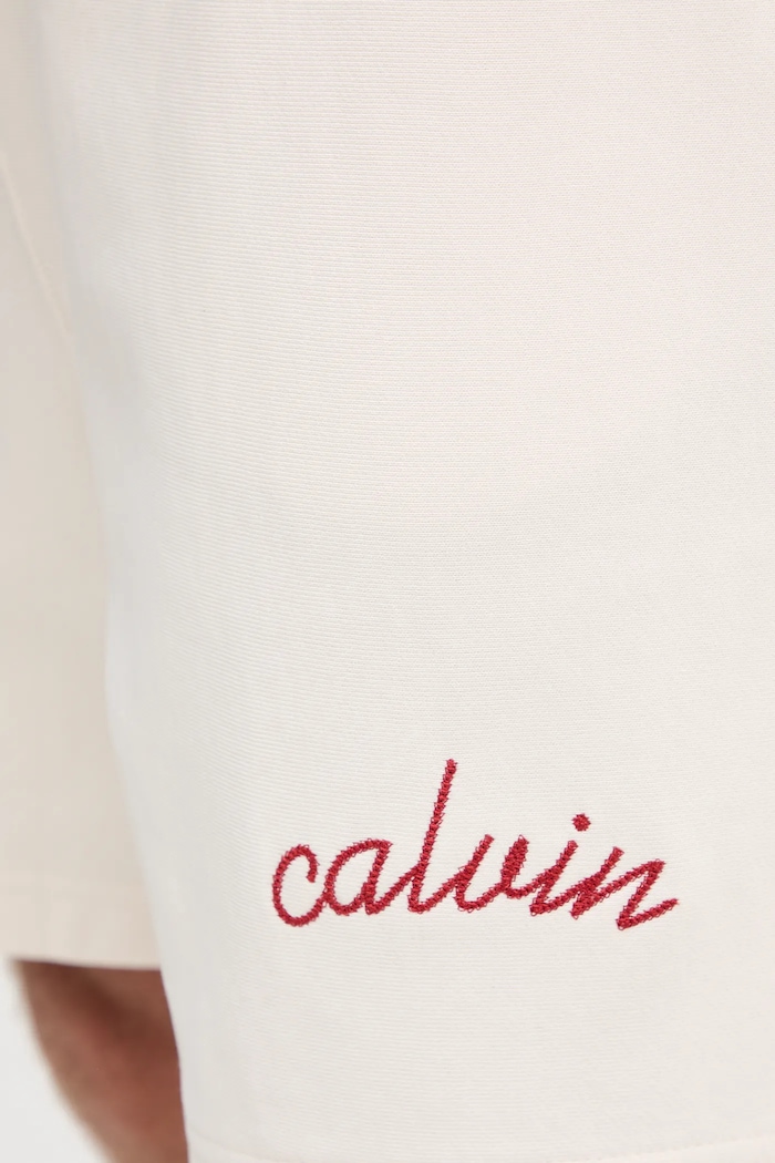 Šortky Calvin Klein Jeans béžová LV04RC224G