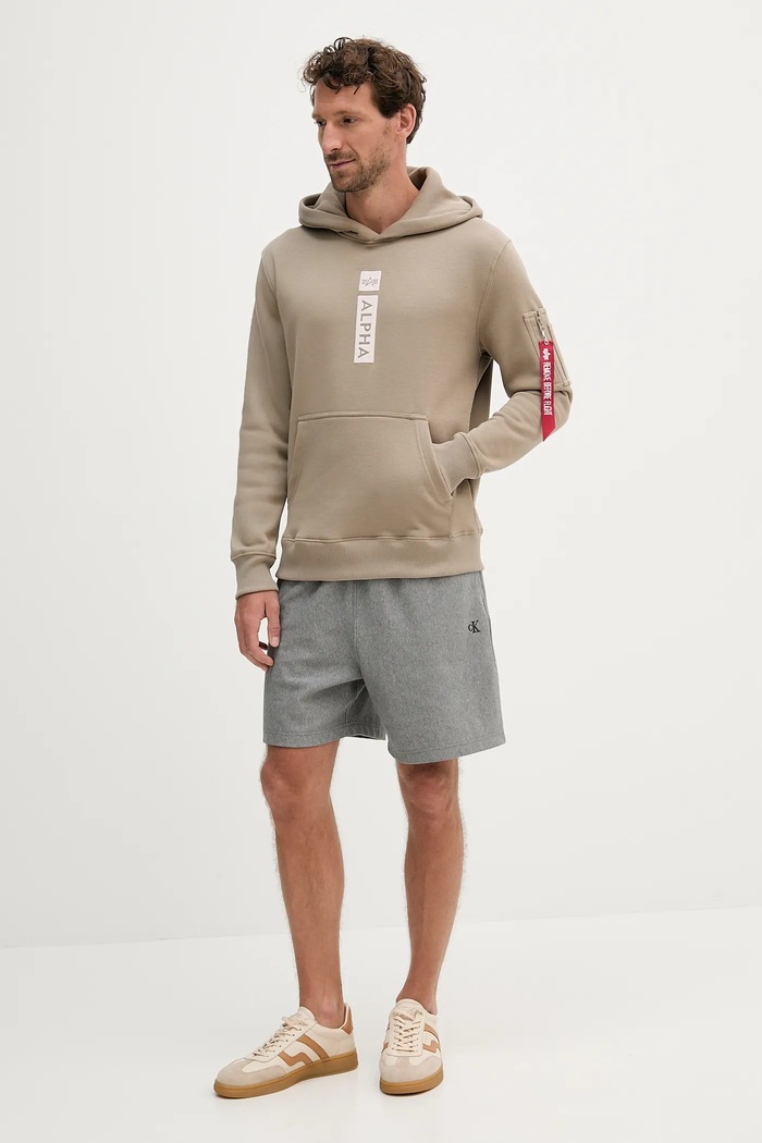 Šortky Calvin Klein Jeans LV04RC280G sivá AW25