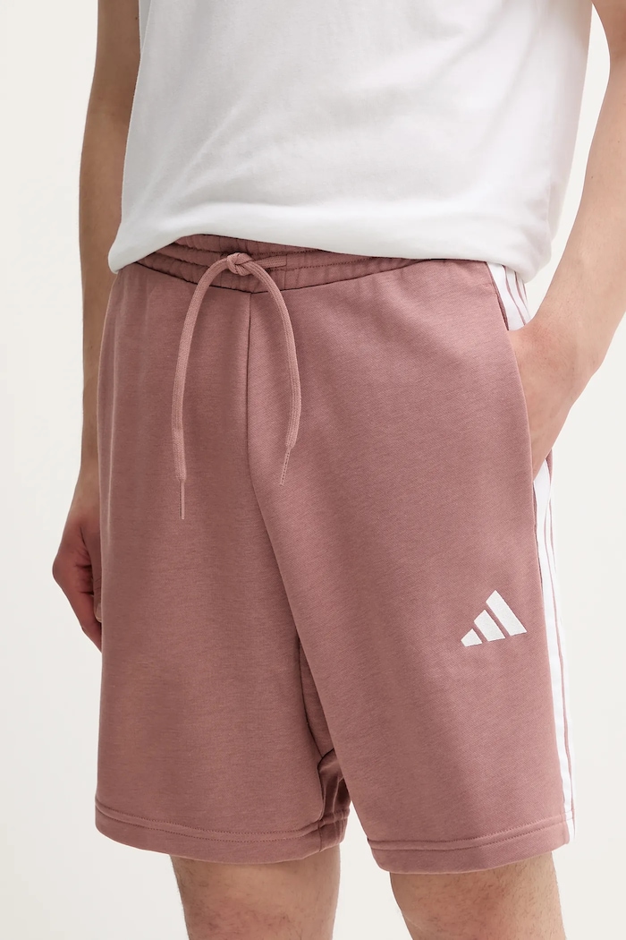 Σορτς adidas 3-Stripes πλεκτό ύφασμα πορτοκαλί JY1556