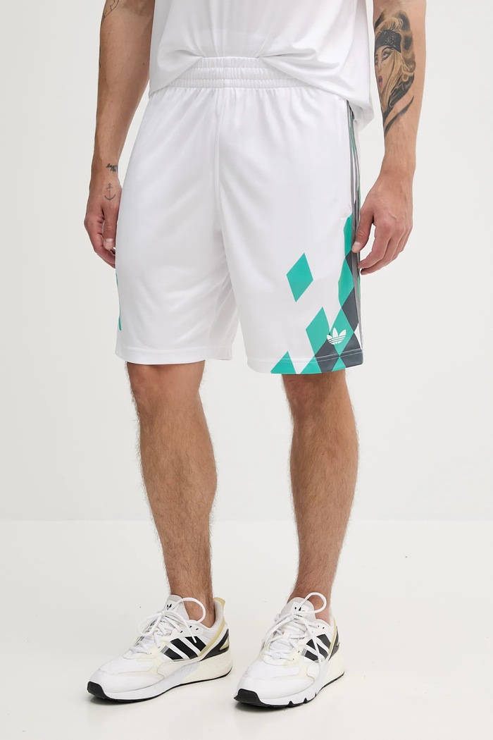 adidas Originals pantaloncini Nuwave 90 Short piccola impronta bianco KD4875