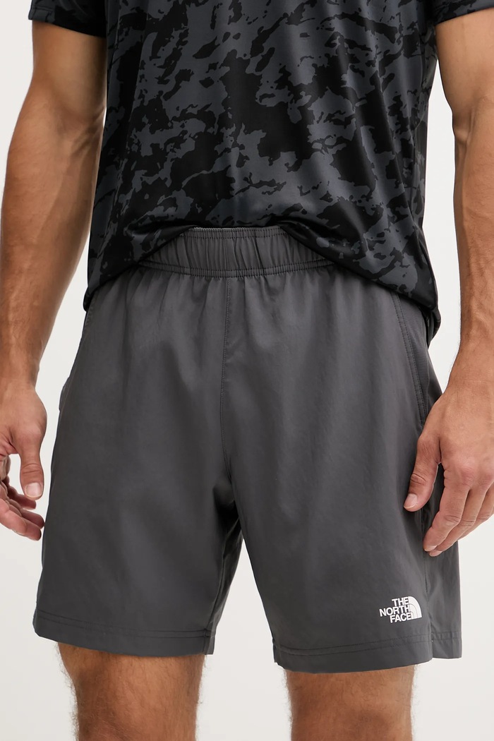 Športové krátke nohavice The North Face látka sivá NF0A3O1BDOQ1