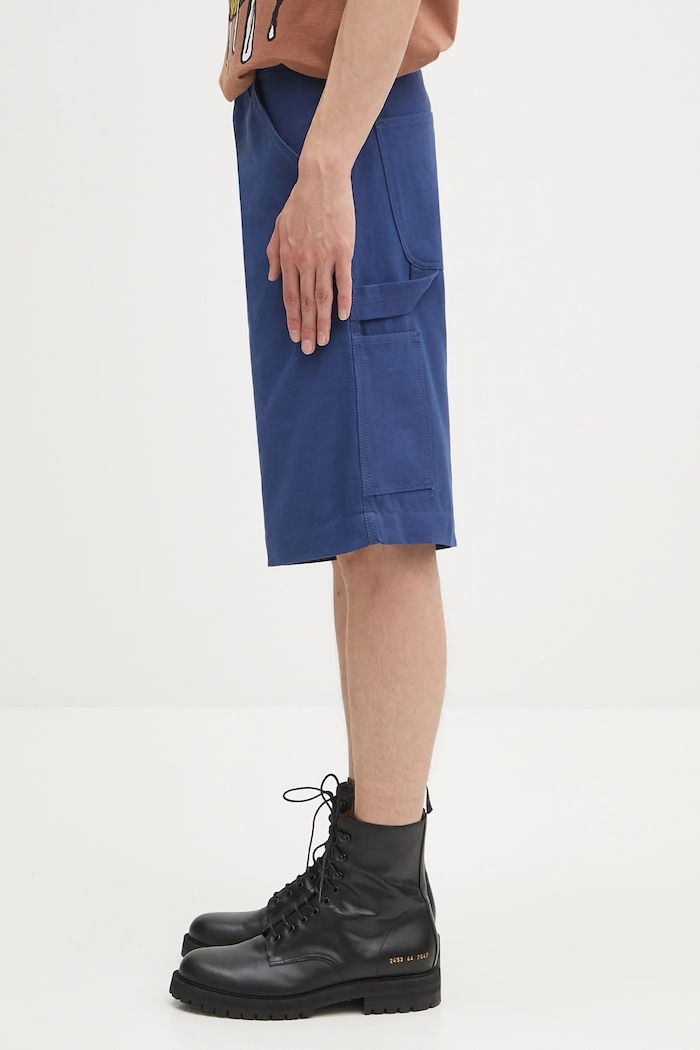 Βαμβακερό σορτσάκι Sky High Farm Work shorts SHF07P021 σκούρο μπλε AW25