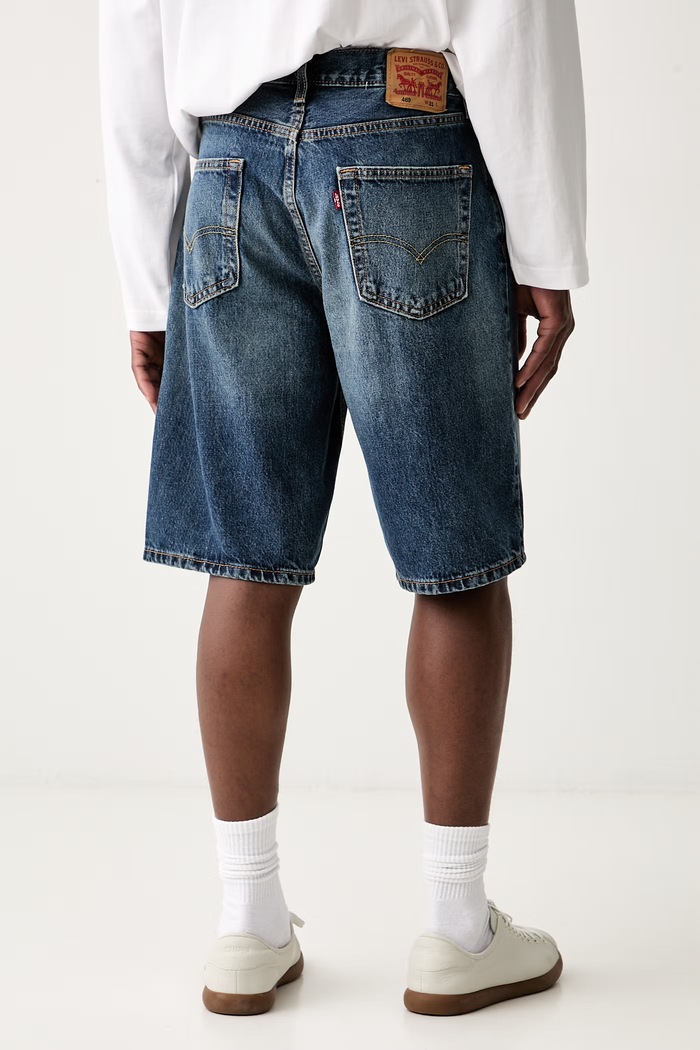 Odzież Levi's Szorty męskie jeansowe 469 LOOSE 39434 granatowy