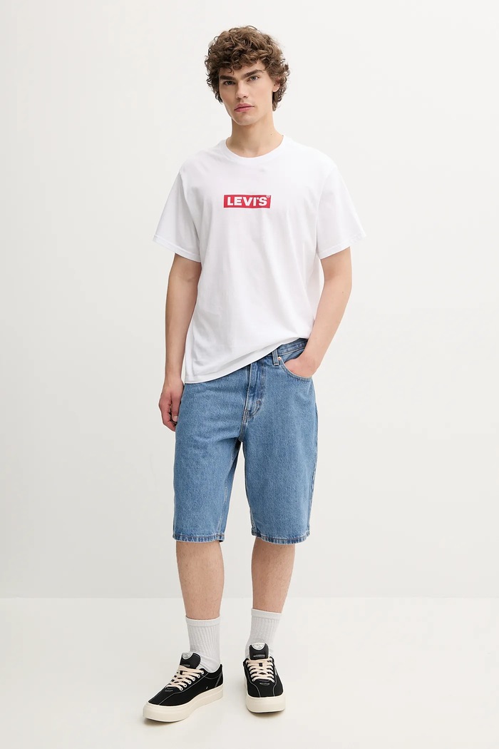Levi's pantaloni scurți jeans 39434.0009 albastru AA00
