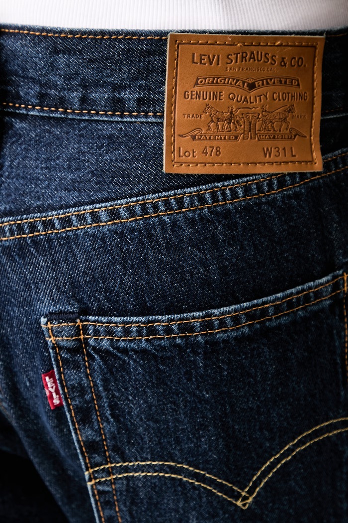 Levi's szorty męskie jeansowe 478 BAGGY granatowy 001JM.0009