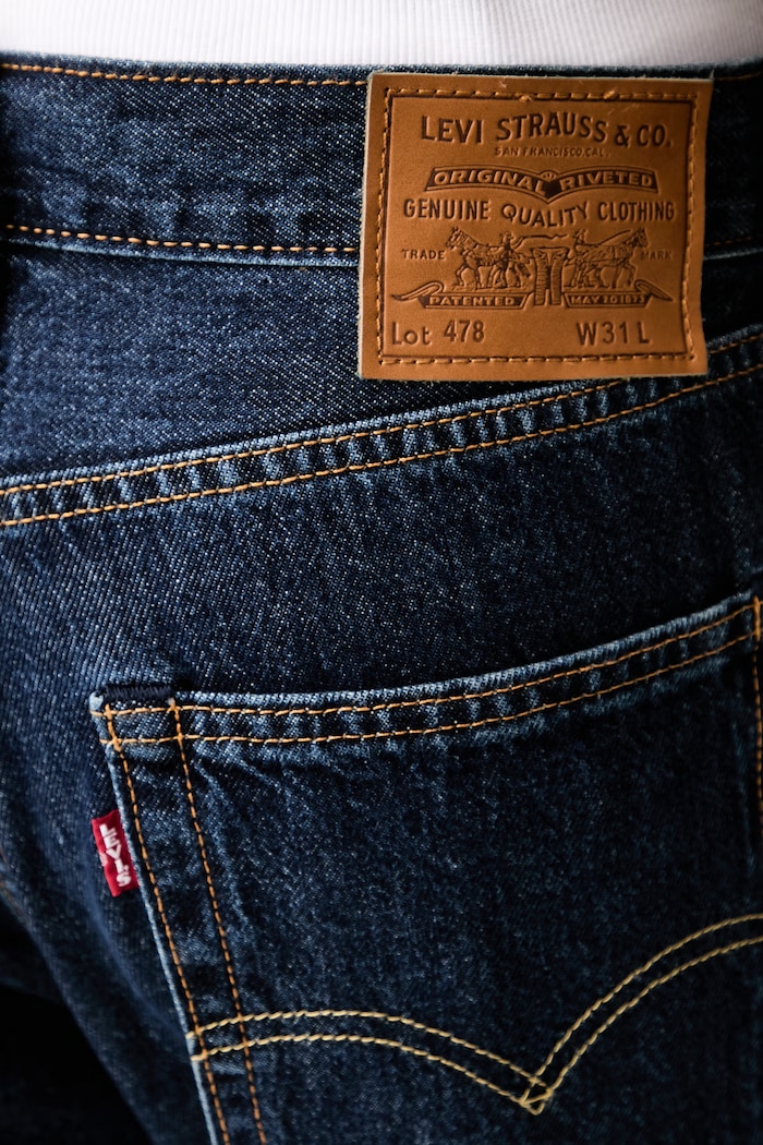 Levi's szorty męskie jeansowe 478 BAGGY granatowy 001JM.0009