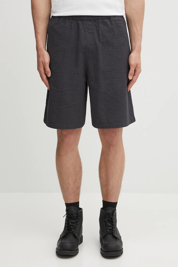 Carhartt WIP cotton shorts Toland fabric black I035152.31RXX