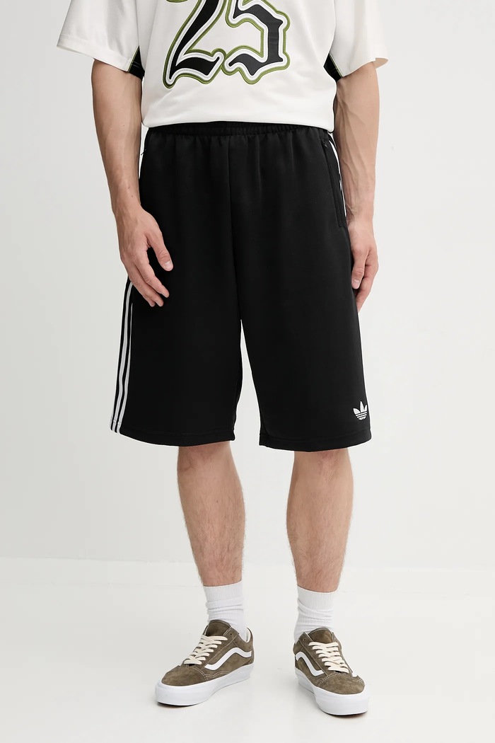 adidas Originals szorty Oversized Short dzianina czarny KD6617