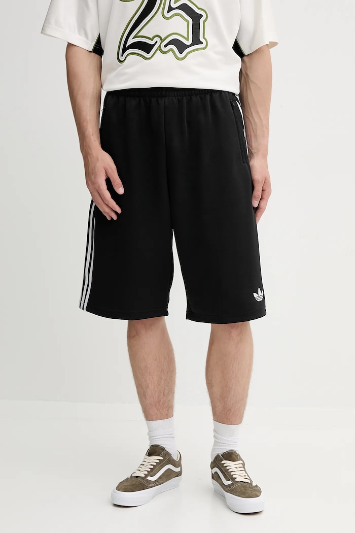 adidas Originals szorty Oversized Short dzianina czarny KD6617