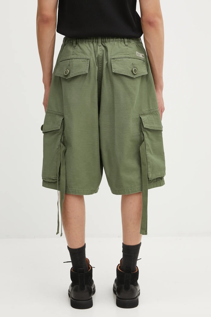 Одежда Шорты NEIGHBORHOOD wide cargo 251SPNH.PTM07 зелёный