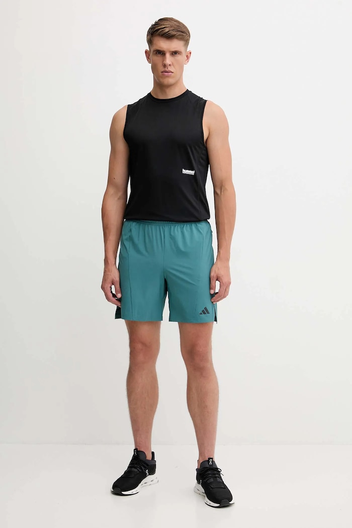 adidas Performance szorty sportowe D4T JX3169 turkusowy AW25