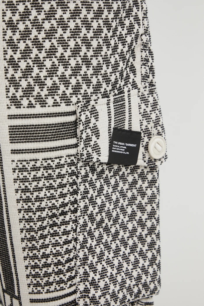 NEIGHBORHOOD pantaloncini jq shemagh cargo short pants bianco 251SPNH.PTM09