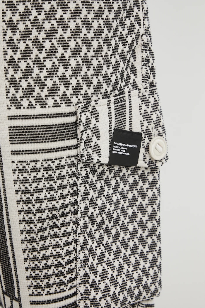 NEIGHBORHOOD pantaloncini jq shemagh cargo short pants bianco 251SPNH.PTM09