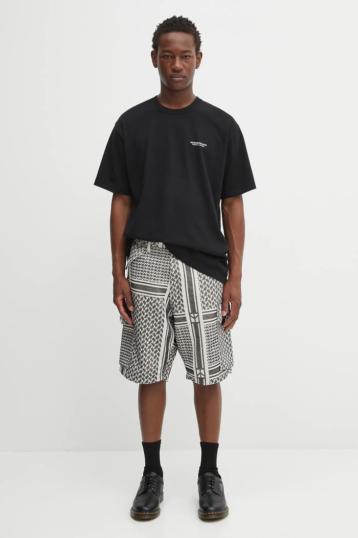 NEIGHBORHOOD pantaloncini jq shemagh cargo short pants 251SPNH.PTM09 bianco