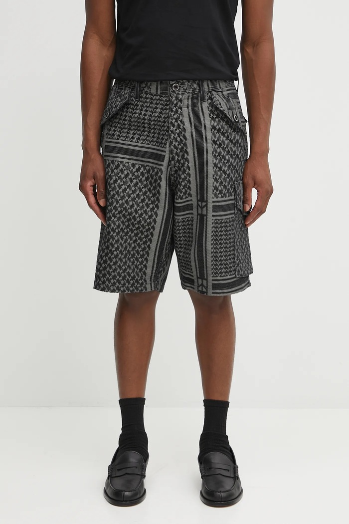 NEIGHBORHOOD shorts jq shemagh cargo short pants fabric black 251SPNH.PTM09