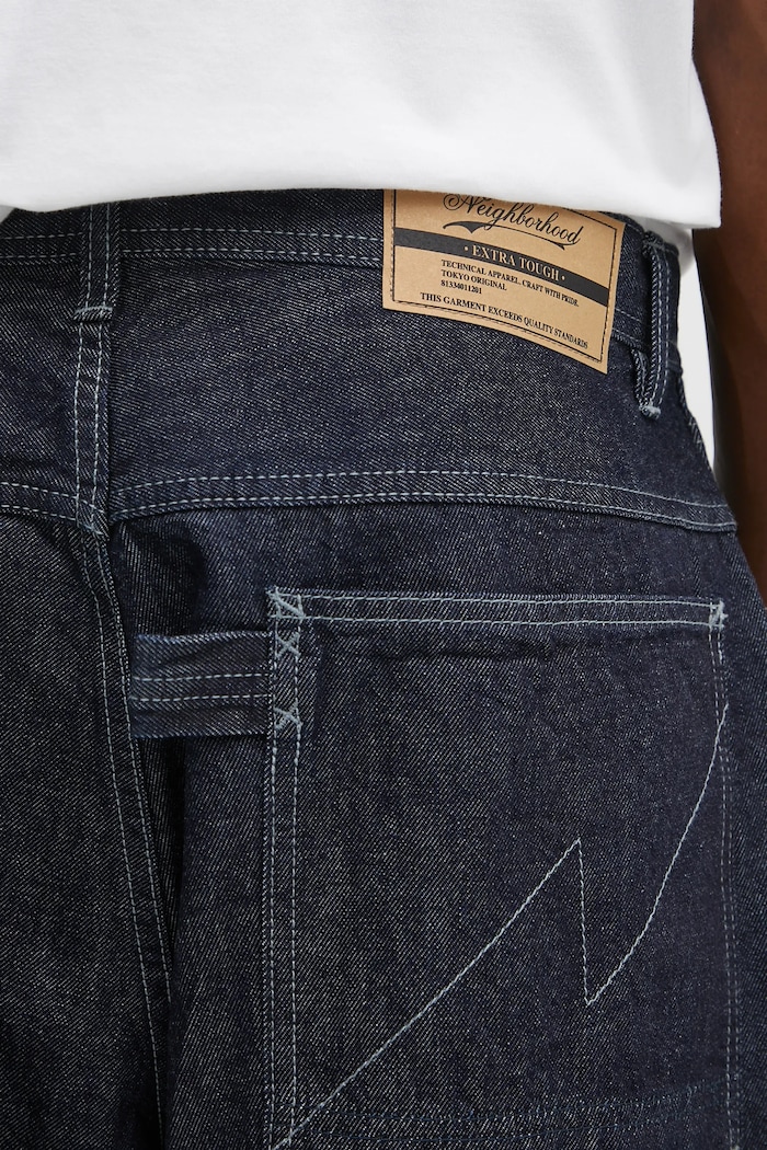 NEIGHBORHOOD denim shorts denim painter short pants blue 251AQNH.PTM04