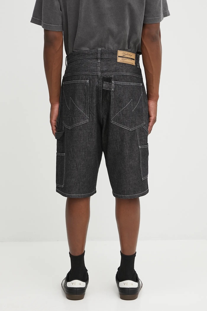 Clothing NEIGHBORHOOD denim shorts denim painter short pants 251AQNH.PTM04 black