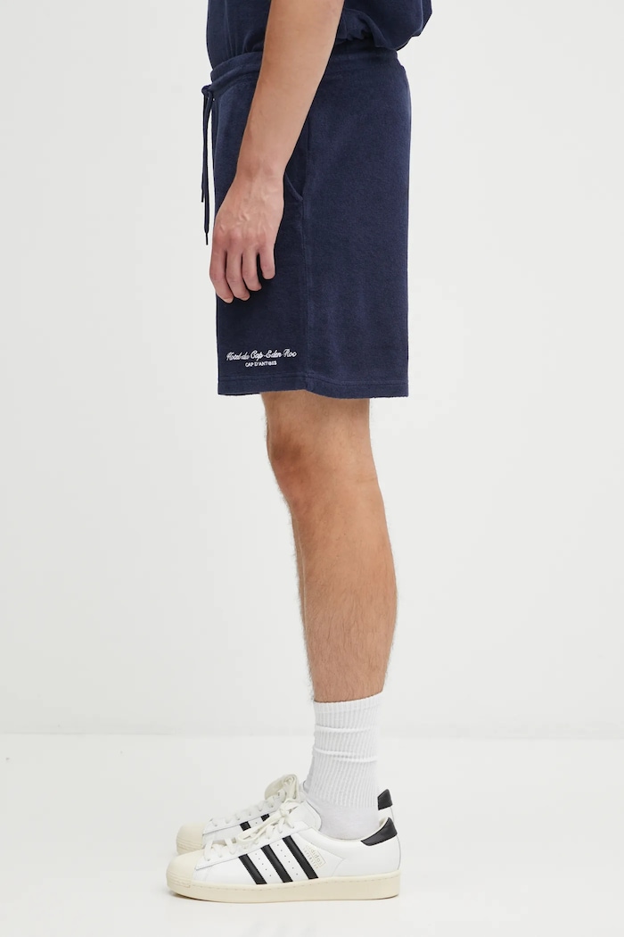 Одяг Бавовняні шорти Sporty & Rich Eden Script Terry SH02760673BL106 темно-синій