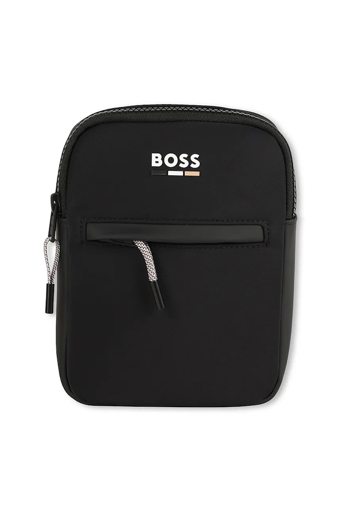 BOSS Borsetă copii J52643 negru AW25