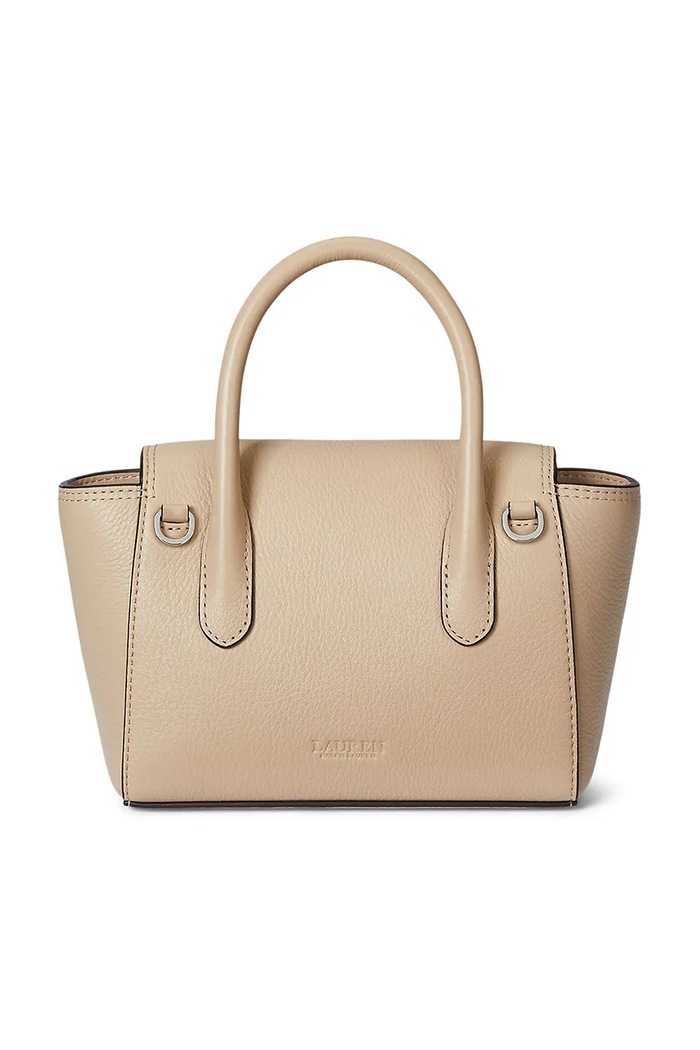 Akcesoria Lauren Ralph Lauren torebka skórzana 431969349 beżowy