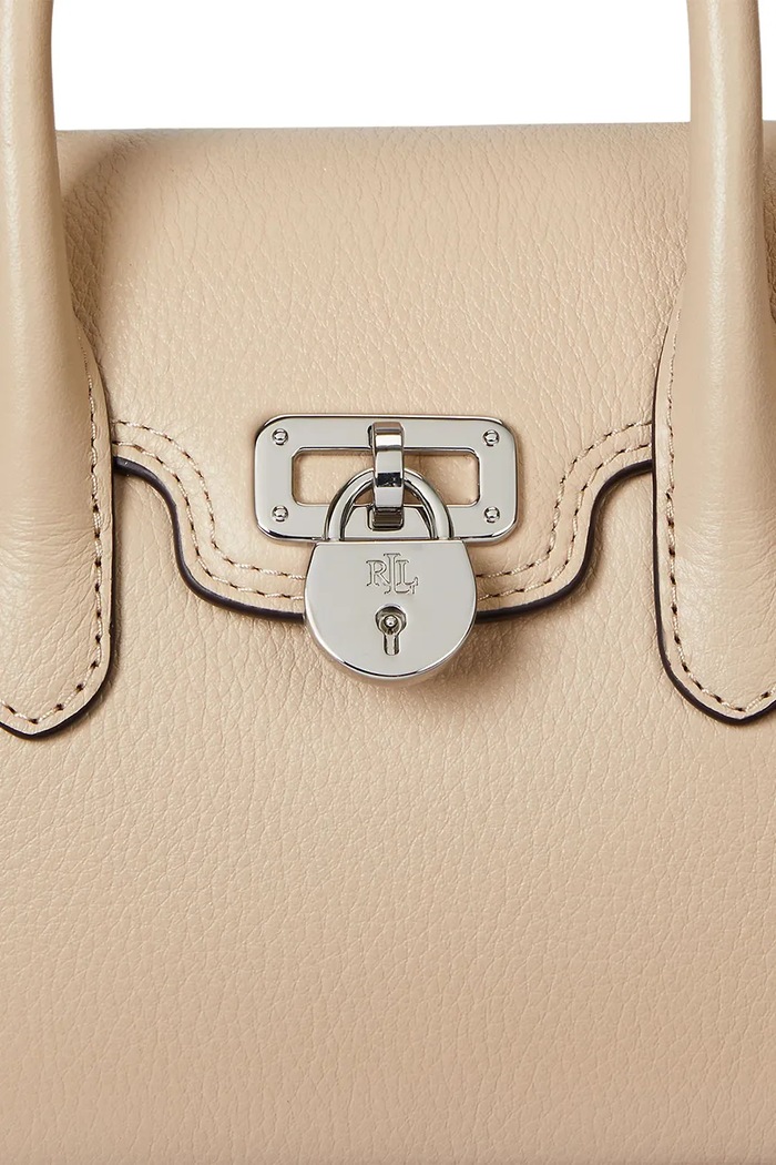 Lauren Ralph Lauren torebka skórzana 431969349 beżowy