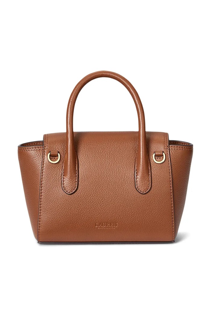 Akcesoria Lauren Ralph Lauren torebka skórzana 431969349 brązowy