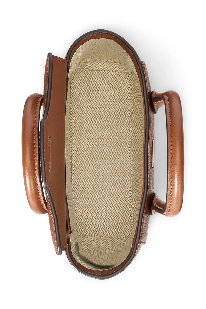 Lauren Ralph Lauren torebka skórzana 431969349 brązowy
